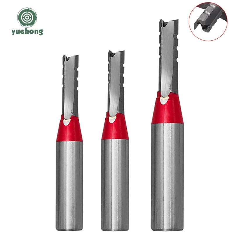 3-channel Router TCT tip for wood processing for accurate cutting, groove and CNC milling of wood, MDF and chipboard