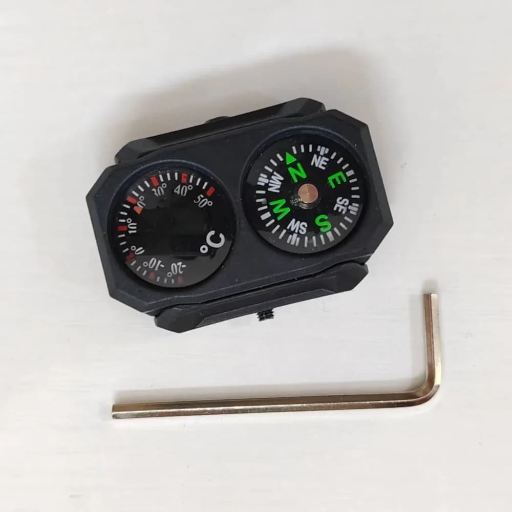 Bussola e Termometro da Esterno 20mm-21mm, Strumento di Precisione per Montaggio su Guida 20mm, per Modelli M4 AR15 M416