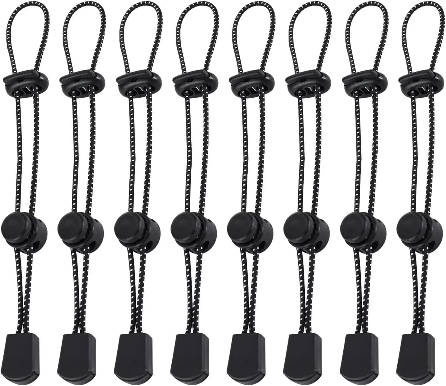 20Pcs Backpack Walking Stick Holder, Adjustable Elastic Rope with Buckles, Trekking Hiking Pole Attachment Cord for Hiking Backp