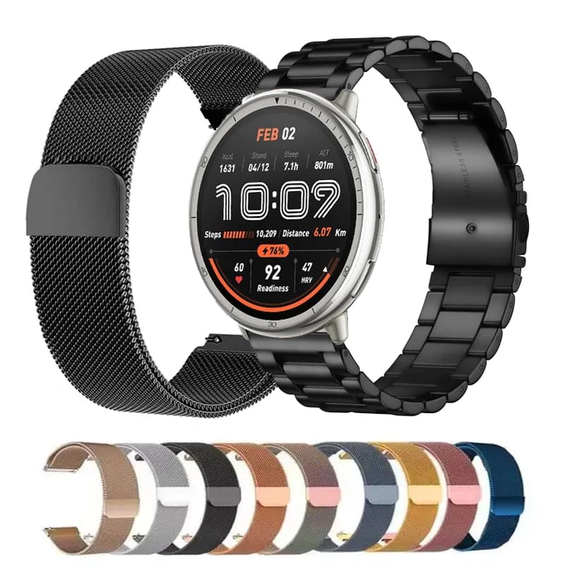 Strap For Amazfit Active 2 Band Replacement Smartwatch Accessories Milanese Loop Bracelet Correa Huami Active2 Steel Watchband