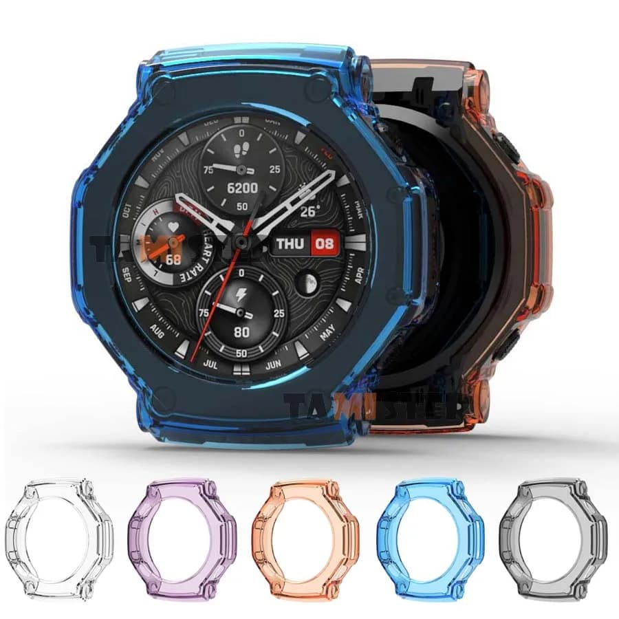 Custodia protettiva in TPU morbido per Amazfit T-Rex 3 Smart Watch Cover Telaio paraurti per Huami T-Rex 3 Accessori guscio protettivo