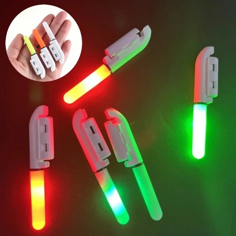 3/5pcs Fishing Electronic Rod Stick Flash Light CR425 Battery LED Removable USB Charge Waterproof Night Tackle Luminous