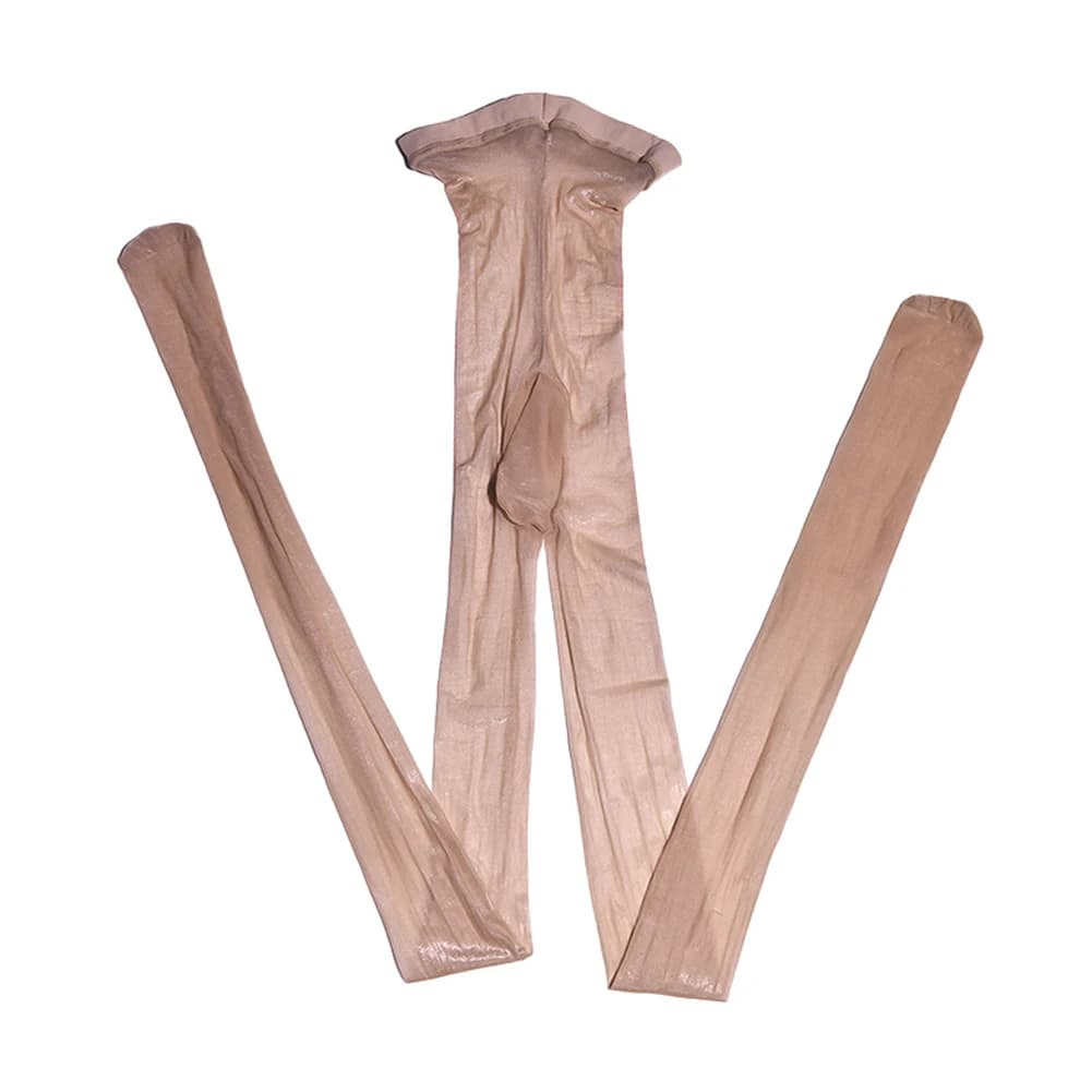 1pc estate uomo sexy velato olio lucido collant calze collant ultrasottili custodia elastica traspirante uomo leggings