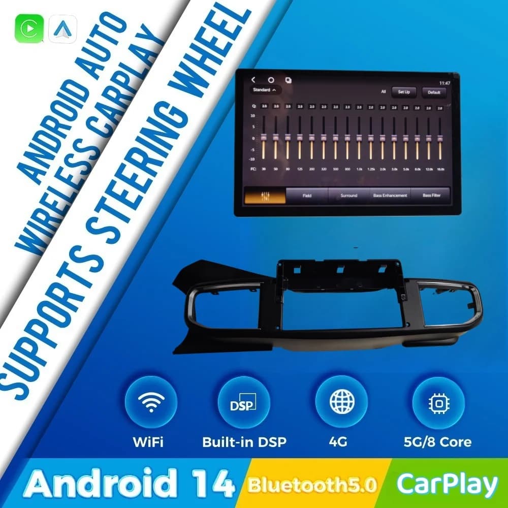 J 12.5" Screen For Ford Explorer 2020-2025 Wireless Carplay Android Auto Multimedia Video Player Car Radio Navigation Stereo DSP