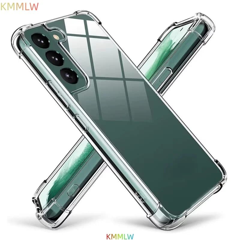 Custodia Protettiva Antiurto in TPU con Airbag per Samsung Galaxy S26 S25 Edge S24 Ultra S23 FE S22 Plus S21 S20 Cover Capa Fundas Coque