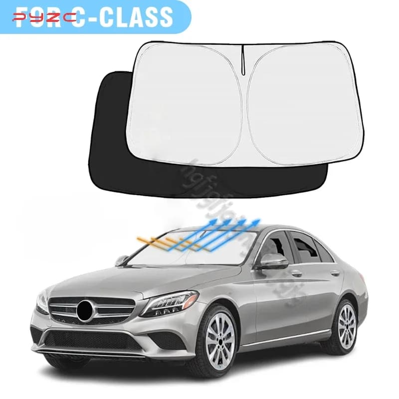 Parasole per Parabrezza Auto Mercedes Benz Classe C W205 C250 C300 C400 2015-2021, Protezione UV per Interni Auto
