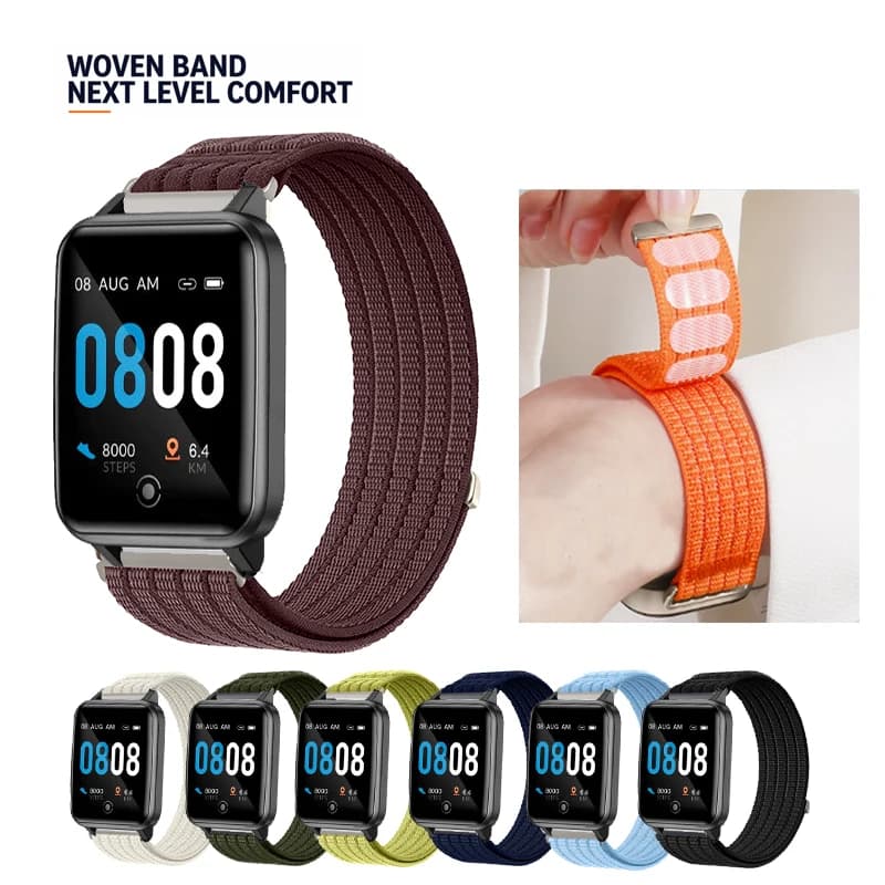 20mm Breathable Nylon Sport Loop Velcro Strap For AXTRO Fit 3 / Fit 4 / Actxa Tempo 4c 5c