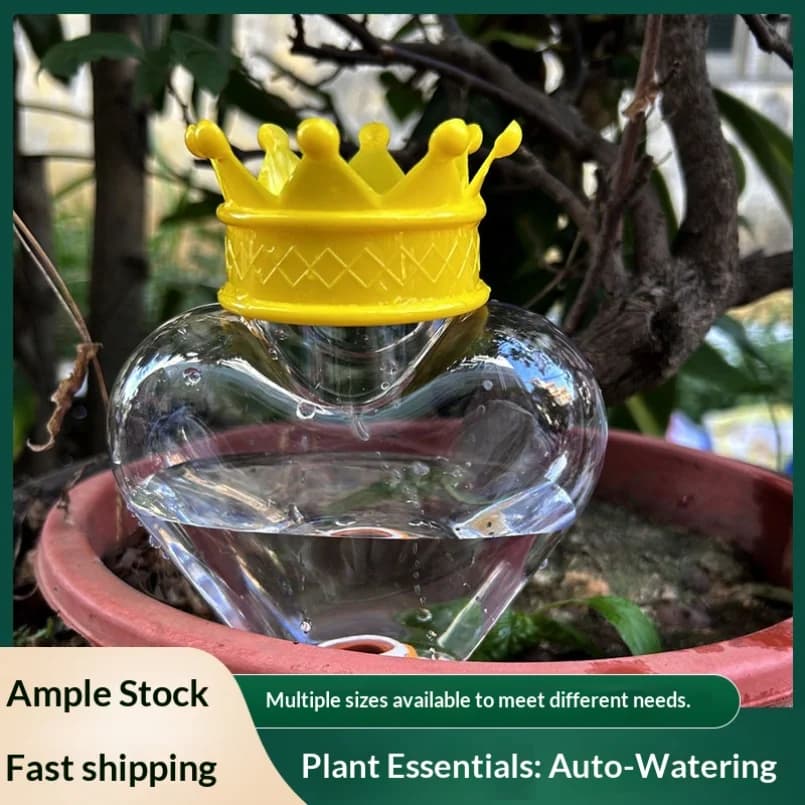 Dispositivo di Irrigazione Automatico Serie Crown, Punte Autoirriganti per Piante in Vaso, Attrezzatura per Irrigazione a Goccia per Viaggi e Vacanze