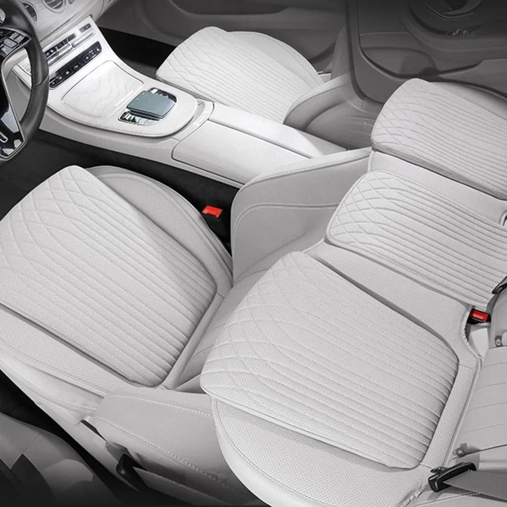 Cuscino per seggiolino auto Cuscino per sedile universale in pelle quattro stagioni per conducente principale adatto per coprisedili BMW Mercedes-Benz e Audi