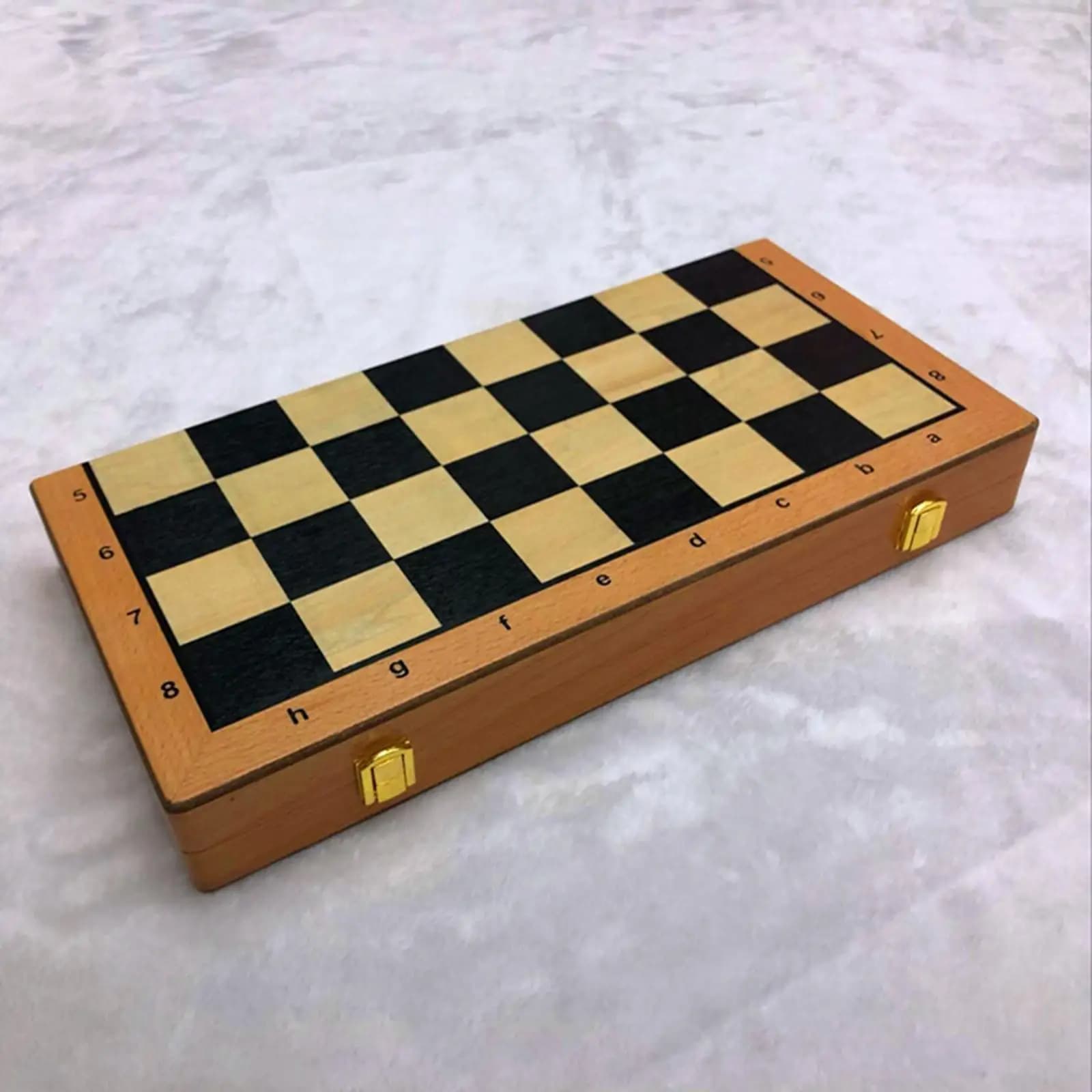 Set di Scacchi Professionale in Legno per Adulti, Gioco da Tavolo con Pezzi in Legno per Casa e Viaggio