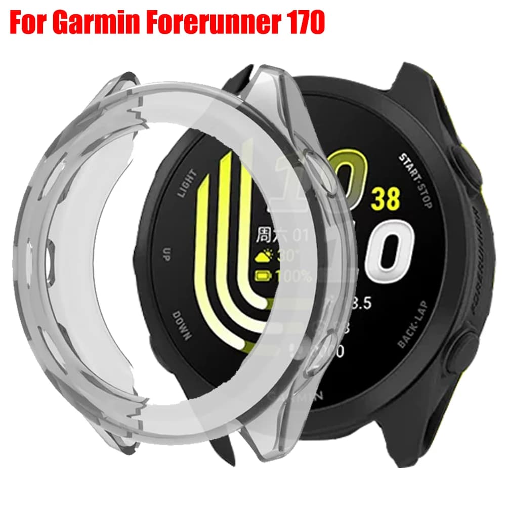 For Garmin Forerunner 170 Smartwatch TPU Protector Bumper Case For Forerunner 170 Protective Skin Soft Shell Cover Frame Guard