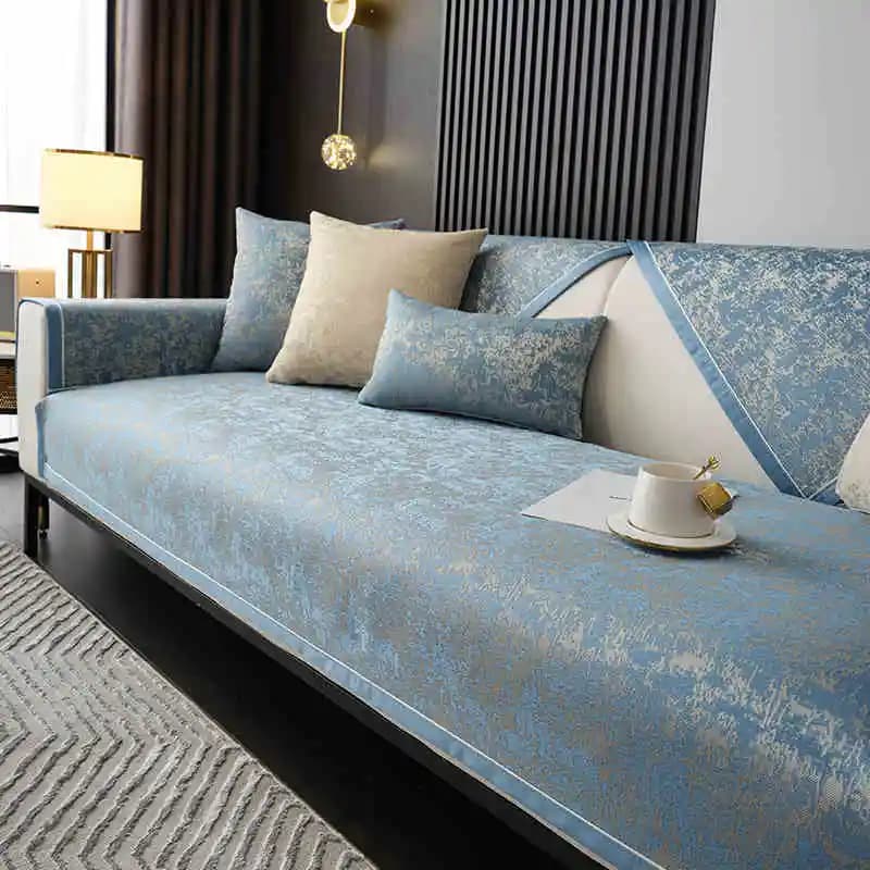Copridivano in ciniglia jacquard Decorazione per la casa Cuscino per divano Soggiorno Cuscino per sedile antiscivolo resistente all'usura Copridivano per poltrona