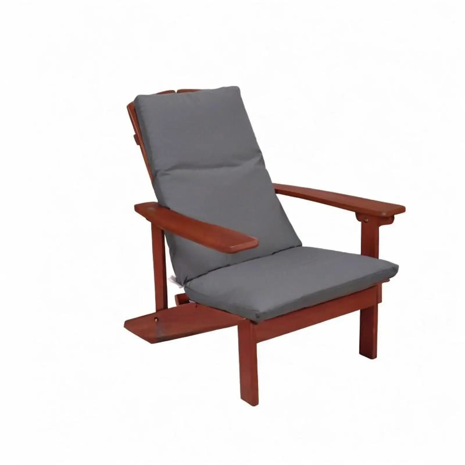 Patio chair cushion with laces, water resistant, with removable cover for outdoor furniture, veranda, garden, lawn, swimming pool
