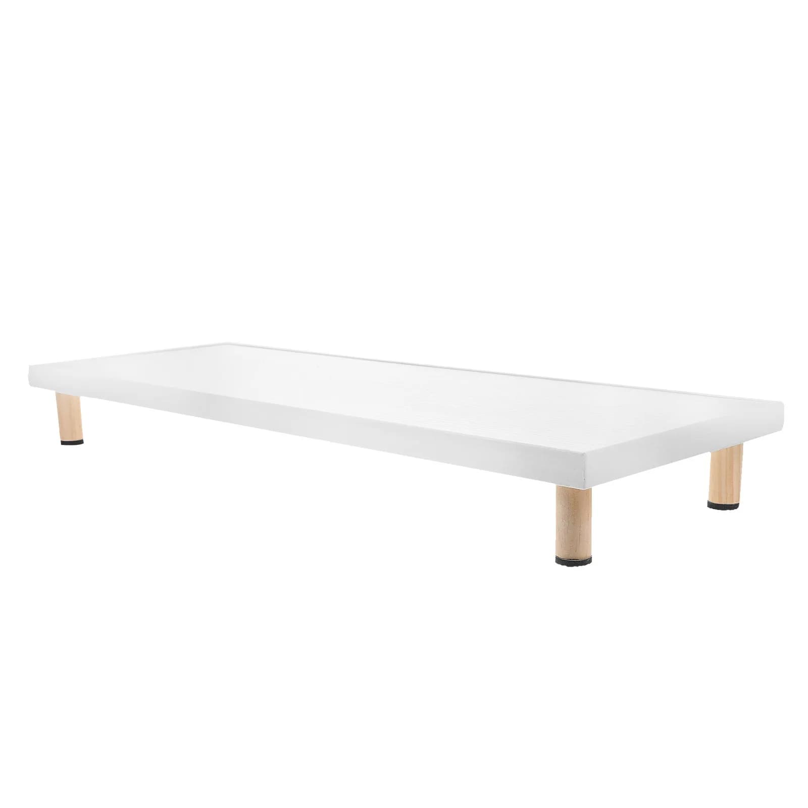 Support for Wooden Desk Monitor, Large Stand Up for Computer, Organizer with Office and Home shelf