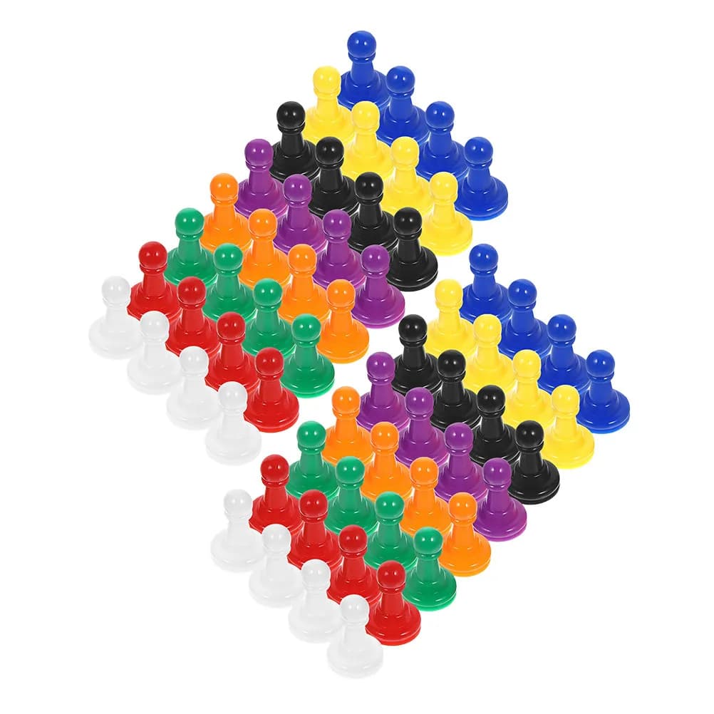 Set di 64 Pezzi degli Scacchi in Plastica, Componenti per Giochi da Tavolo, Marcatori Portatili per Giocare, Set di Scacchi in Plastica