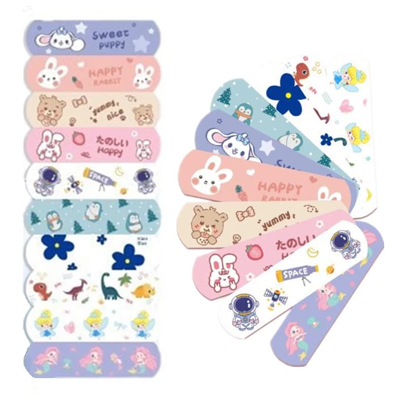 100 pz/set Cartoon Cerotto Carino Cerotti per Strisce di Primo Soccorso Medicazione Della Ferita Patch Kawaii Woundplast Nastro Bende Adesive