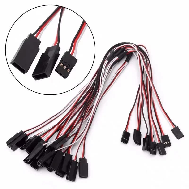 5 pz 1 a 1/1 a 2/1 a 3/1 a 4 RC Servo Cavo di Prolunga Maschio Femmina 15/30 cm Per RC Futaba JR Elicottero Auto FAI DA TE