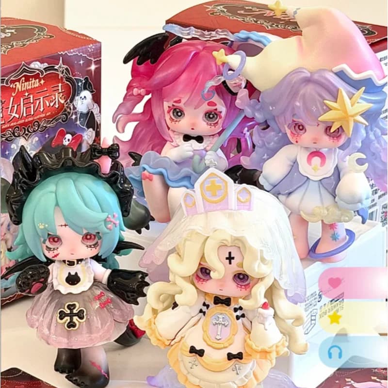 Nuova Serie Ninita Witch Apocalypse 2 Blind Box, Action Figure Anime Kawaii da Collezione, Scatola Misteriosa, Regalo per Ragazze