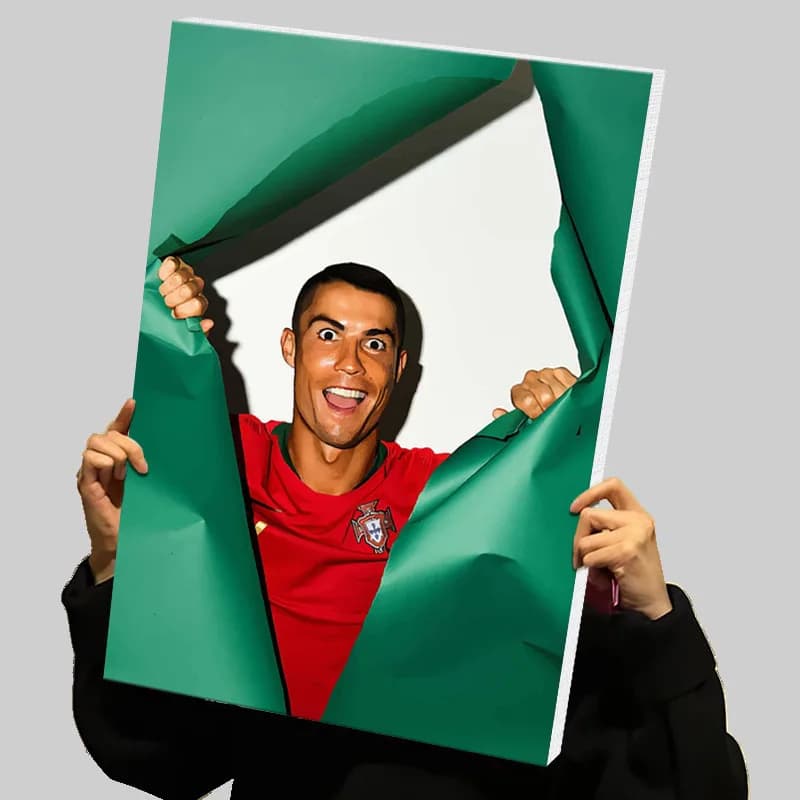 Christian Ronaldo Cr7 Prints Poster Football Player Custom Canvas Painting Wall Art Home Decor Gaming Room Decoration Pictures