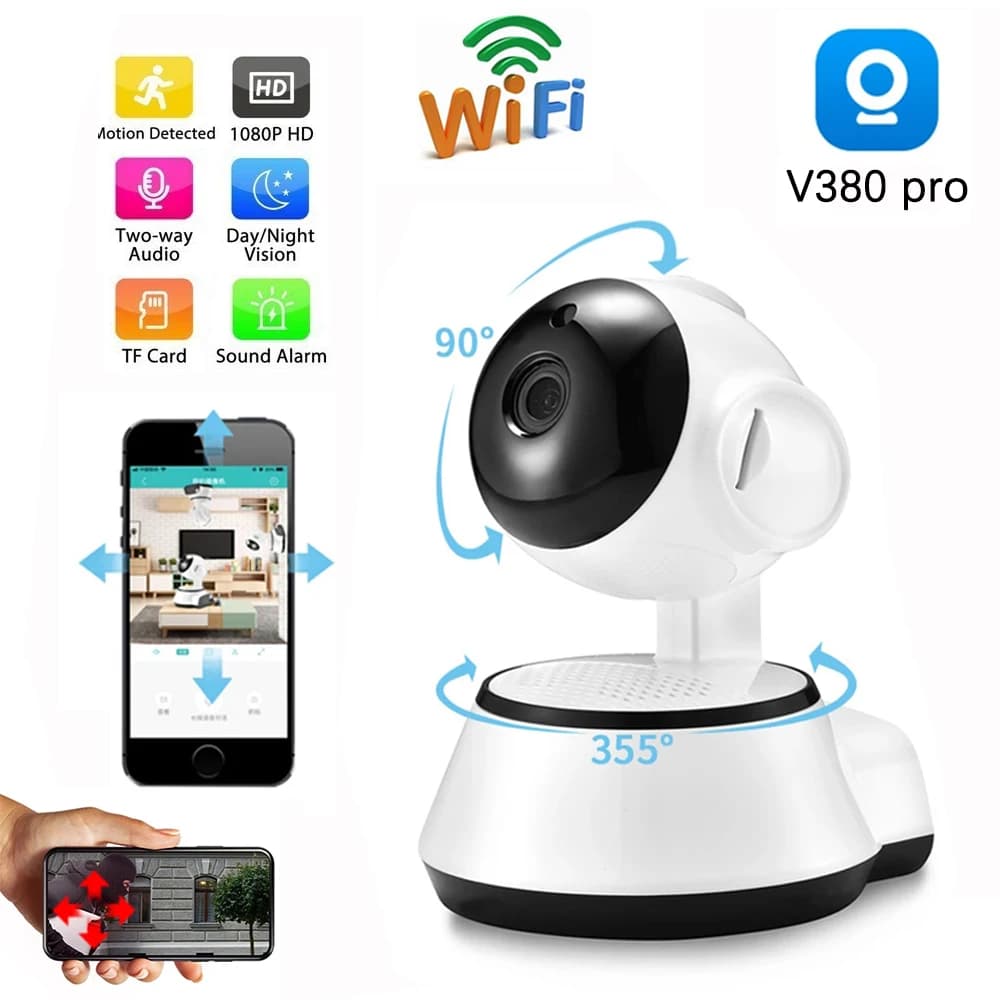 Telecamera IP V380 Pro HD Cloud Sorveglianza intelligente Home Wireless Intelligente Monitoraggio automatico della telecamera umana Telecamera Wi-Fi di rete CCTV