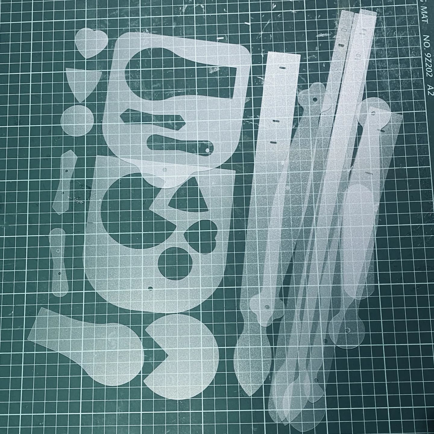 Kit Modello Fai-da-Te per Borse, Stencil per Cinghie, Patta e Soffietto per Cucito su Pelle e Tessuto
