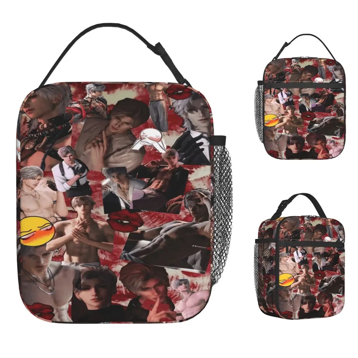 Sylus Love And Space Borsa per il pranzo Gioco Love And Deepspace Fashion Lunch Box per borse per alimenti unisex con cerniera per esterni