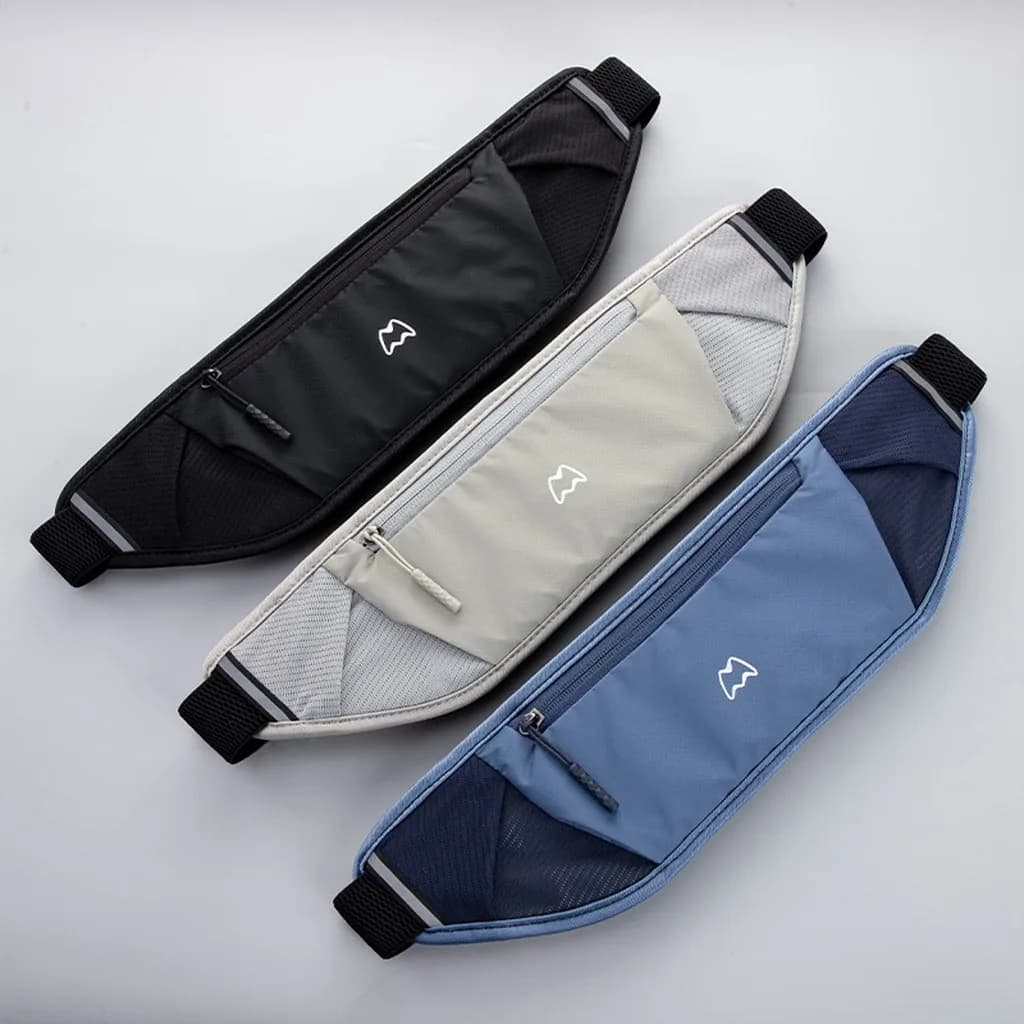 Waterproof Running Waist Pack Adjustable Belt Men Women Slim Running Bags Portable Outsides Jogging Gym Sports Cell Phone Pouch