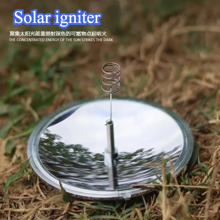 Solar lighter Outdoor Alpinism Campsite Survival in wild nature Portable solar stove Lighter