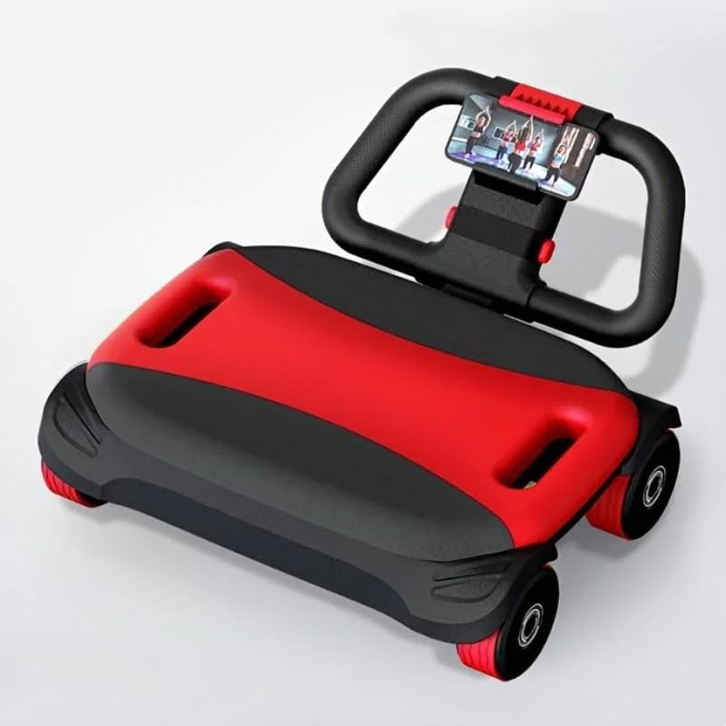 Automatic Rebound Ab Roller Wheel with Elbow Support Exercise Instrument with 4-wheel core Abdominal Wheel for Home Gym Double Foldable Handle