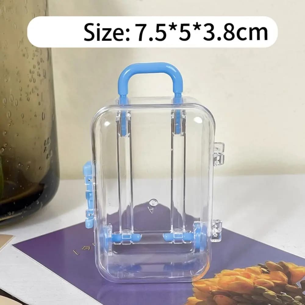 Cute Mini Roller Travel Suitcase Creative Personality Small Luggage Trolley Case Model Packing Case Dollhouse Handbag