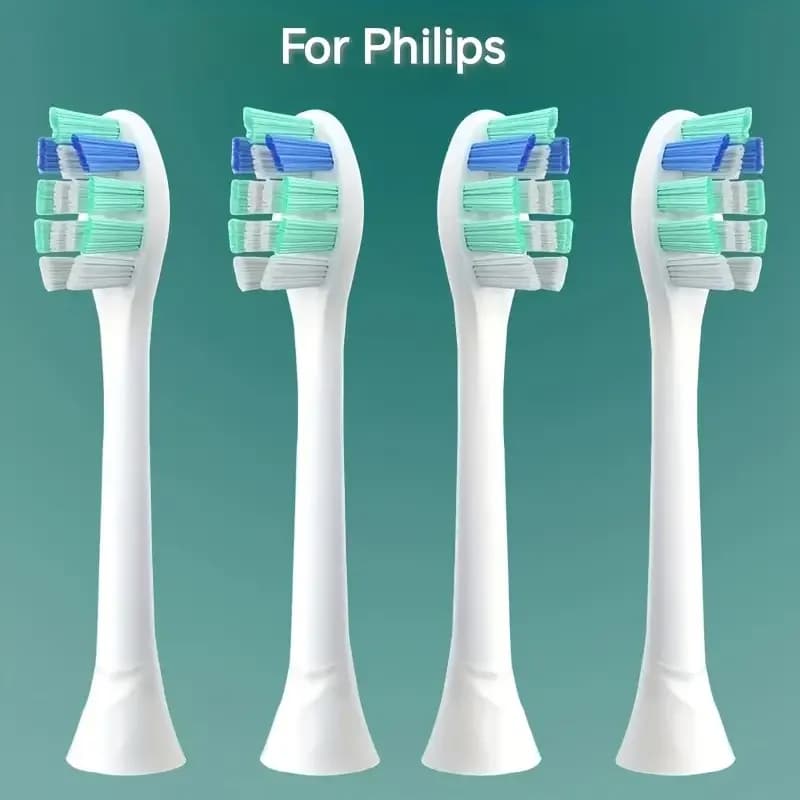 Replacement heads for toothbrush 4-16 pieces compatible with Philips 1100 2100 4100 4100 4300 5100 5300 6100 6500 etc.
