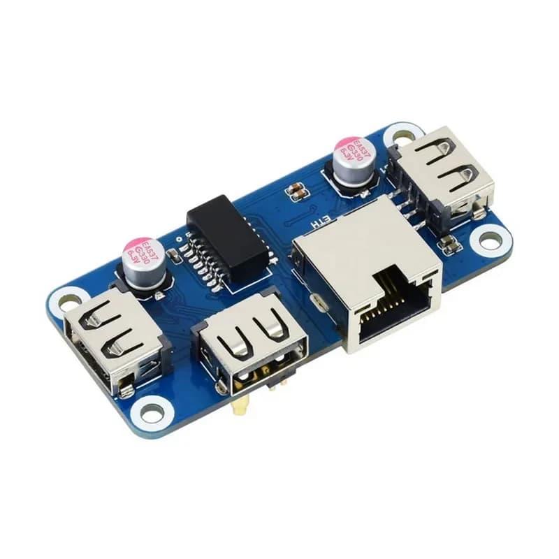 Kit di Espansione HAT USB Ethernet Zero 2W Compatibile con RPI RasPi Raspberry Pi 2 3B 3 4 Modello B 5