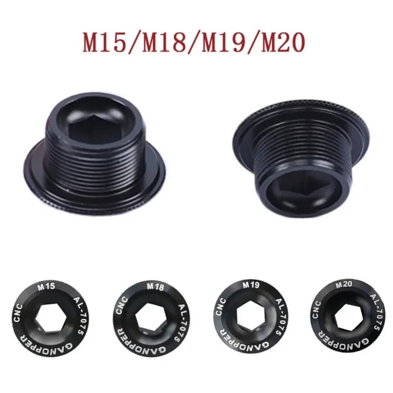 MTB In Lega di Alluminio CNC Vite Mountain Bike Manovella Copertura M15/M18/M19/M20 Bullone per Mtb Guarnitura Guarnitura In Carbonio Corona Ovale
