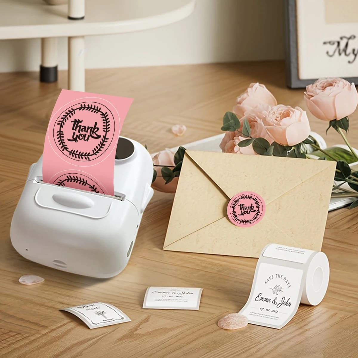 Marklife Thermal Label Printer P50 White Transparent Stickers Bluetooth Self-adhesive Printer For Gift/Diy Creative/Marking