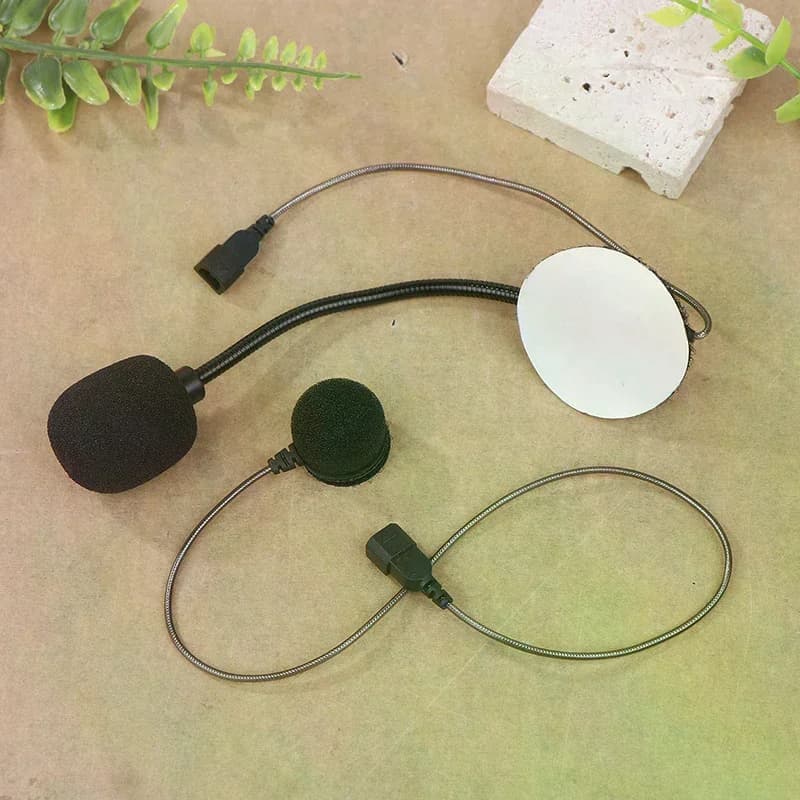 For Cardo Freecom/Spirit Motorcycle Helmet Bluetooth Intercom Soft Wire Microphone Hard Wire Microphone And 3.5mm Speaker