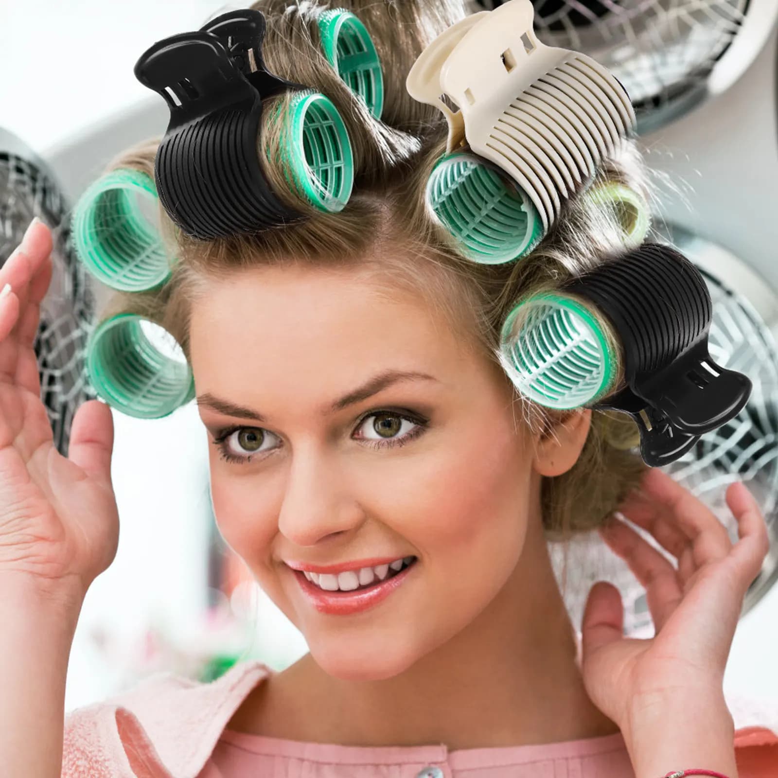 12 Pezzi Grandi Clip a Griffe per Arricciacapelli, Clip di Ricambio per Bigodini, Strumenti di Styling per Sezionare i Capelli da Donna, per Salone