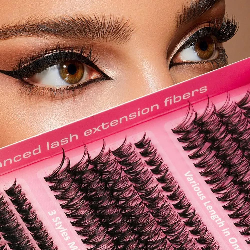Single Fake Eyelashes 30d-100d, Mixed Eyelash Cluster for Women, Natural and Thick Eyelash Extensions, Makeup Tools V8w6