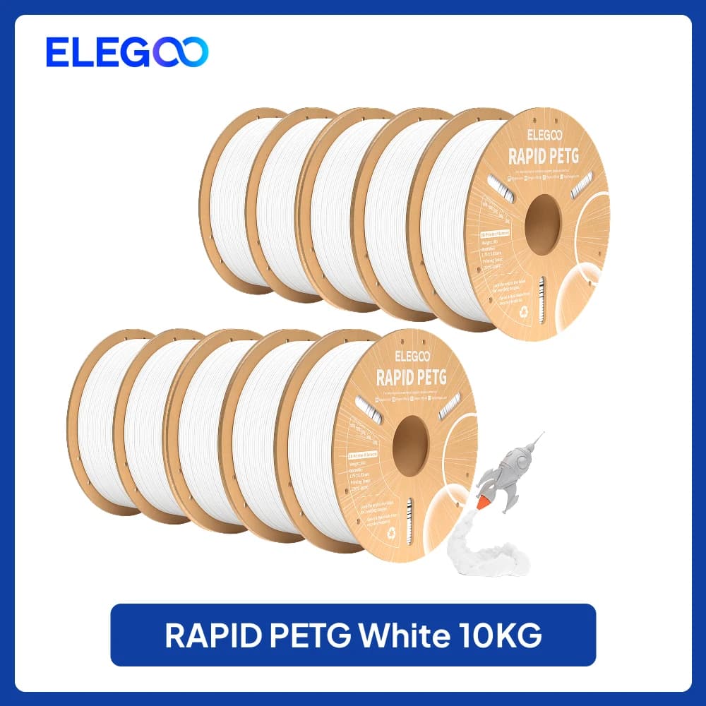 ELEGOO 10 PLA PETG PLA Plus 1 kg/roll 1.75 mm 100% filament lines cleanly for 3D printing from EU USA