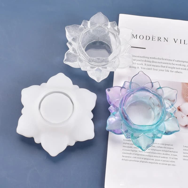 Lotus Storage Box Silicone Mold DIY Cement Clay Gypsum Flower Pot Mold Succulent Breeding Machine To Make UV Epoxy Resin Mold