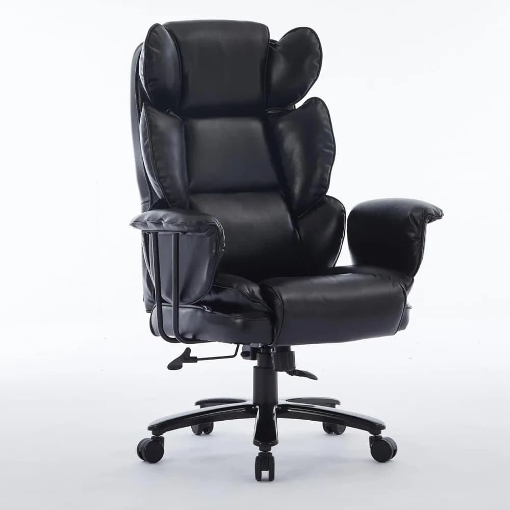 Sedia da ufficio grande e alta, 500 libbre Sedile ampio, ergonomico con supporto lombare per alleviare il dolore alla schiena bassa, sedia da ufficio resistente wi