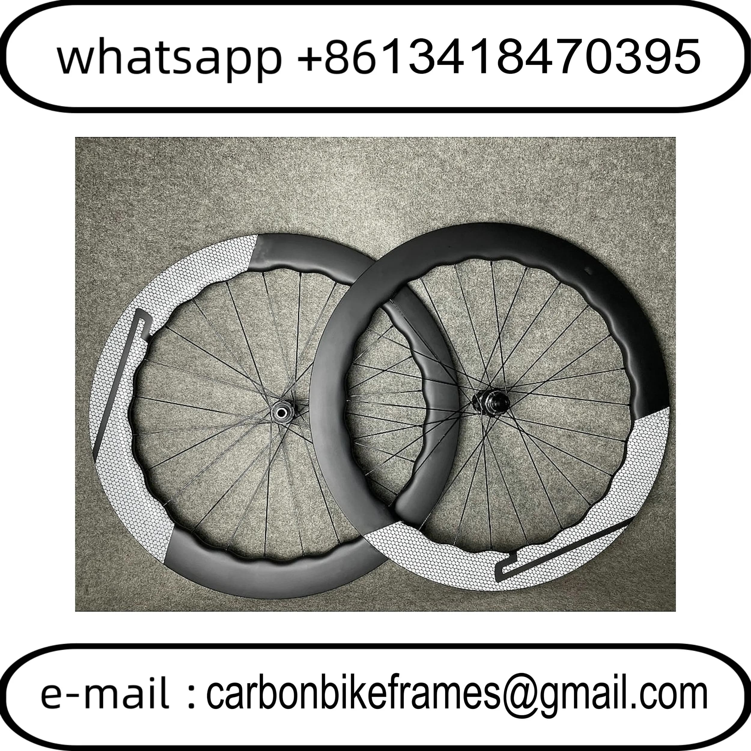 6560 700c Ruote per bici da strada in carbonio Set di ruote per bicicletta Freno per cerchioni R13/R24 Mozzo in ceramica Copertoncino/Tubeless opaco DPD Nave personalizzabile