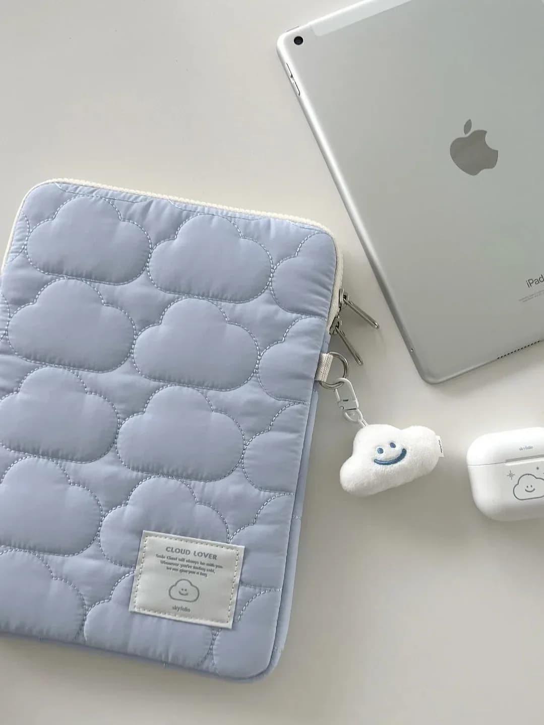 Cute Cloud Shockproof Tablet Laptop Bag 9.7 11 13 15 inch For iPad Air M4 2026 iPad Pro 11 MacBook Lenovo Samsung Huawei Sleeve
