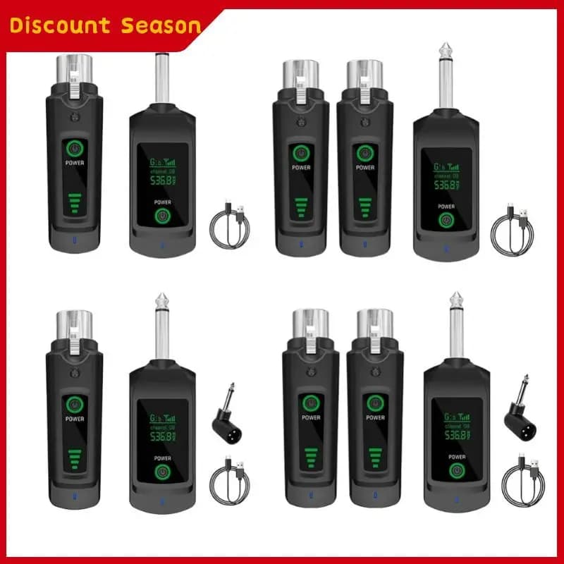 Convertitore per microfono wireless Trasmettitore e ricevitore UHF XLR Sistema cablato a wireless per mixer audio Microfono dinamico Gui elettrico