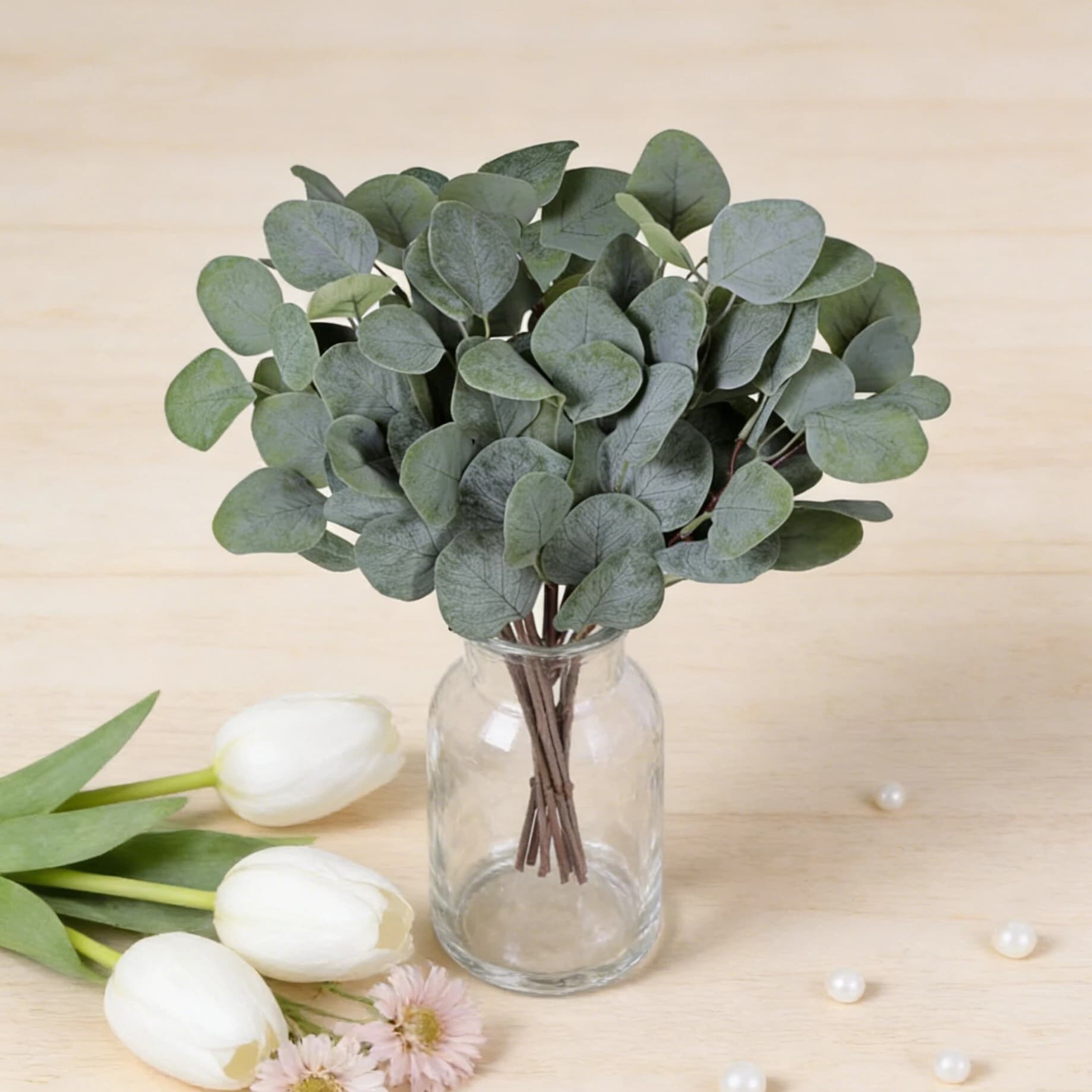 Artificial Plant Eucalyptus Leaves Bouquet Floral for Festival Weddings Decoration Home Table Table DIY Room Accessories
