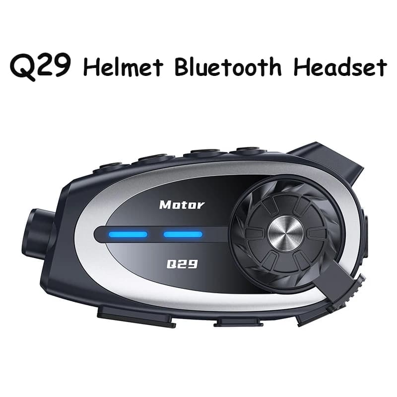 Q29 Registratore per cuffie per casco moto 1080P HD Comunicatore wireless Moto Dash Camera Videoregistratore WiFi impermeabile grandangolare