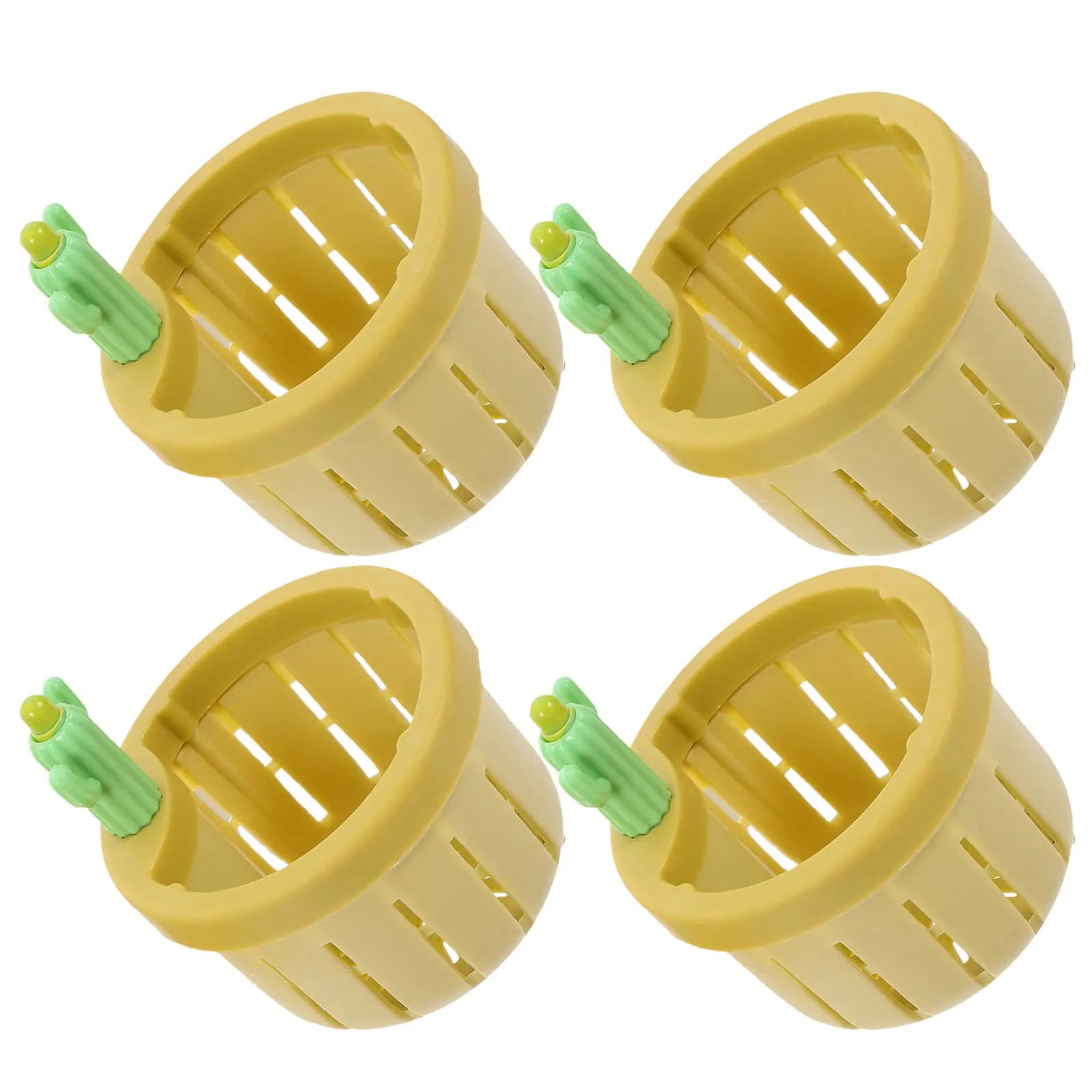 Set di 4 Cestelli Scolapiatti per Lavello, Cesto Filtro in Plastica a Forma di Cactus, Raccoglitore di Rifiuti Alimentari Anti-Intasamento