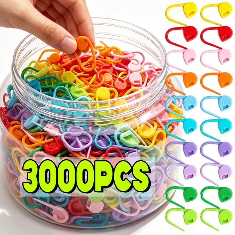 Knitting Marker Safety Loop Pins Stitch Markers for Crochet Hook Accessories Knit Sewing Tools Plastic