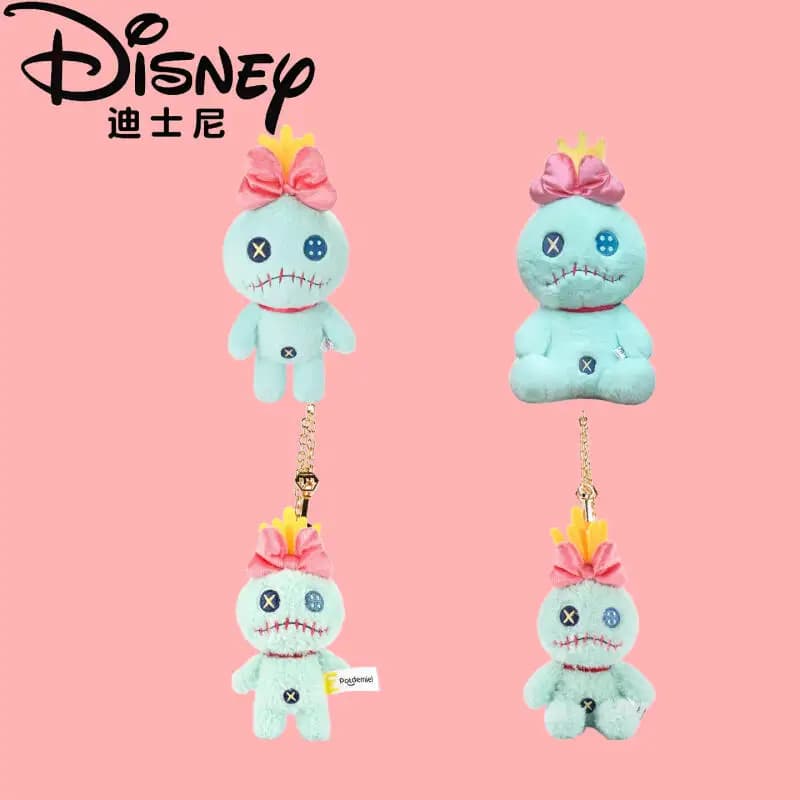 Disney Lilo & Stitch Plush, Kawaii Keychain, Creative Backpack Pendant, Soft Doll, Birthday Gift for Girls, Gadget