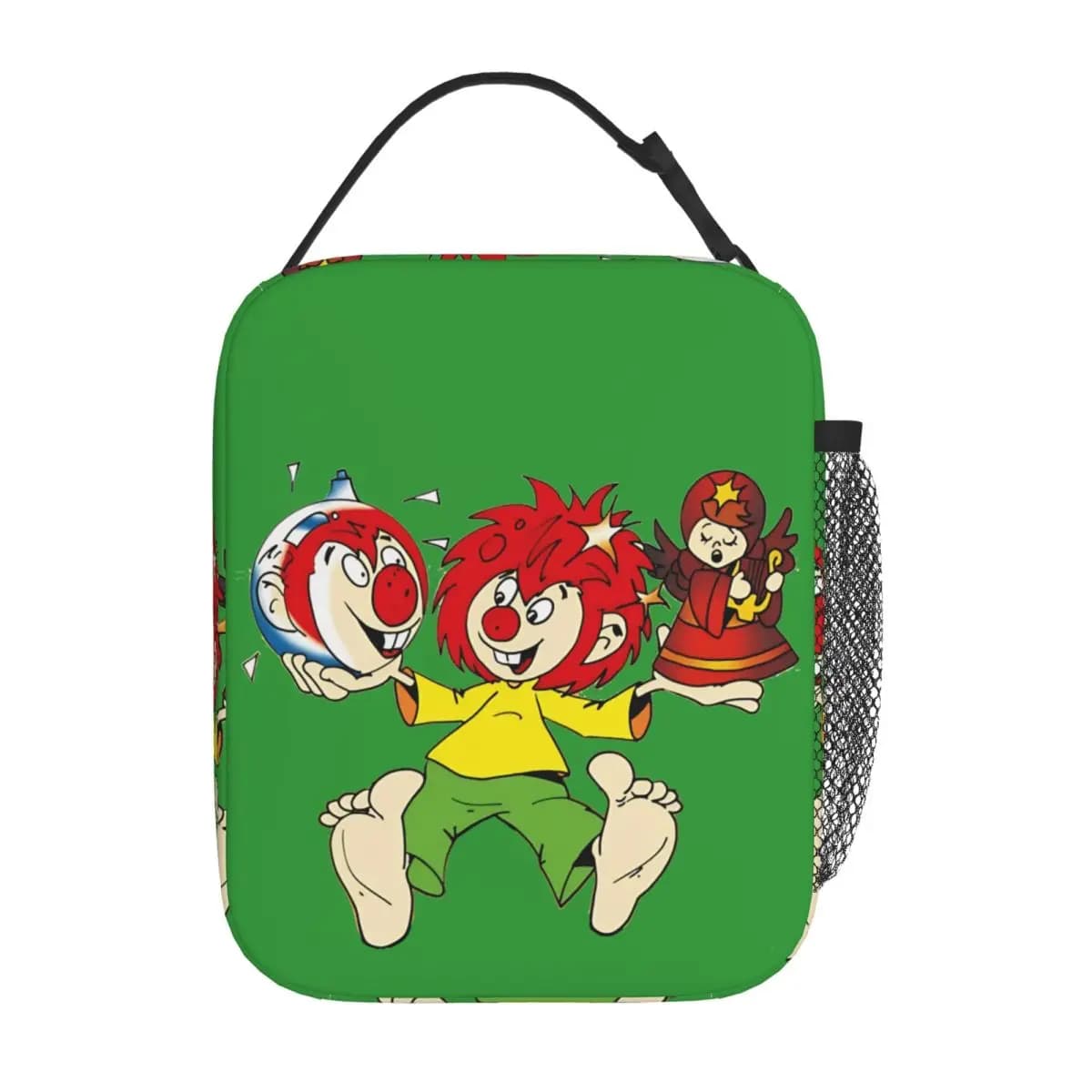 Pumuckl Feiert Weihnachten Borsa per il pranzo isolata Borsa termica grande riutilizzabile Tote Lunch Box Office Picnic Uomo Donna