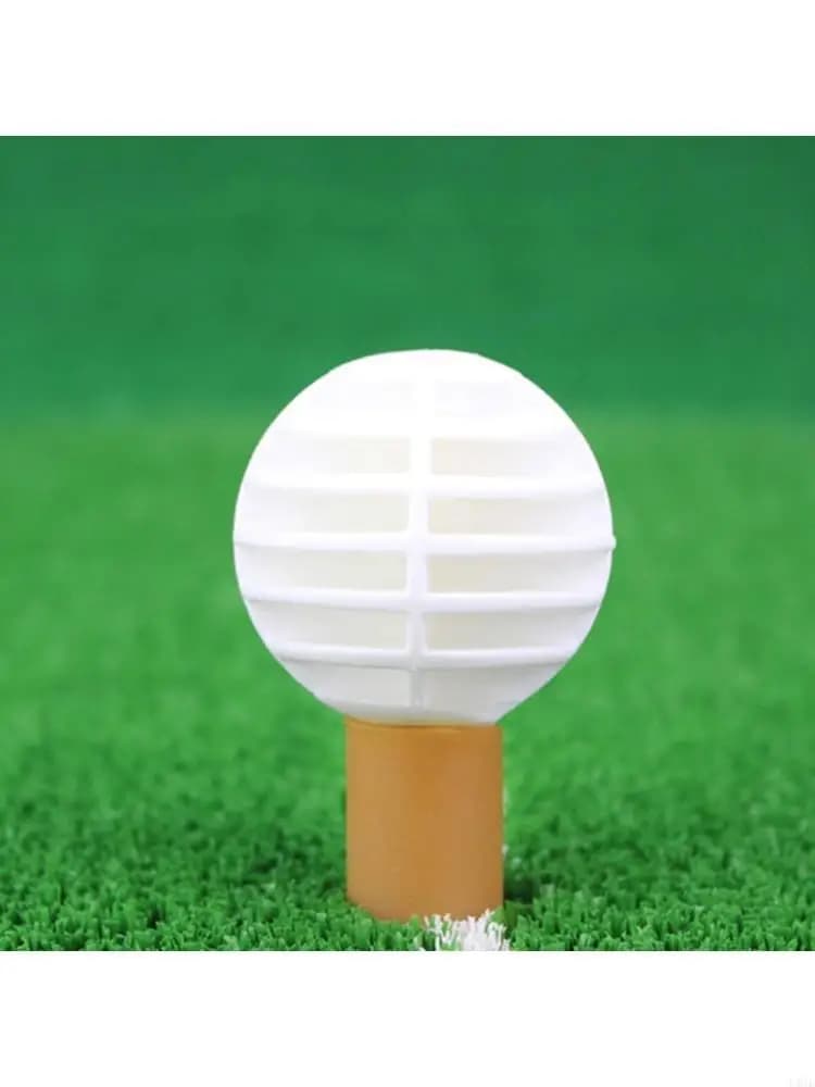 5Pcs Synthetic Rubber Hollow Striped Golf Training Ball for Compact Spaces